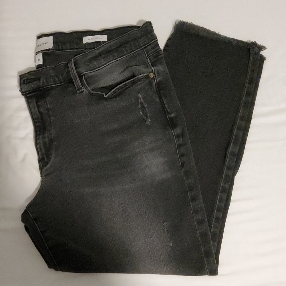 Frame Denim "Le Garcon" Crop Jeans